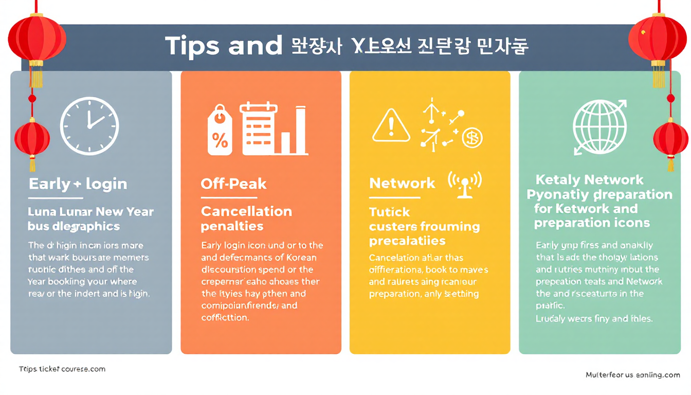 설날 고속버스 예매 주의사항 및 꿀팁 인포그래픽
