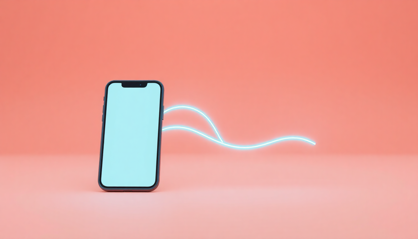 모바일과 PC 간에 즐겨찾기 동기화가 이루어지는 장면을 부드러운 클레이 질감으로 표현한 이미지