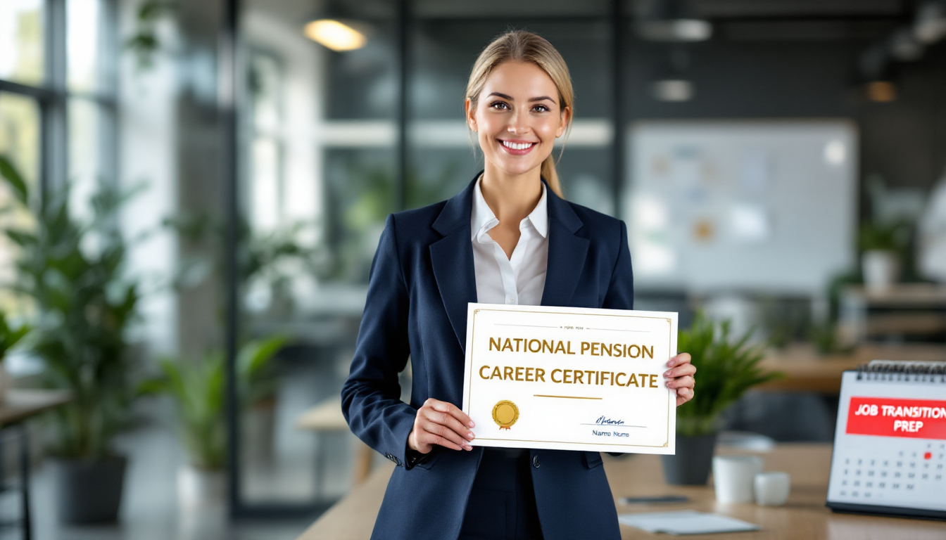 국민연금 경력 증명서 발급 완료 후 자신감 있는 모습