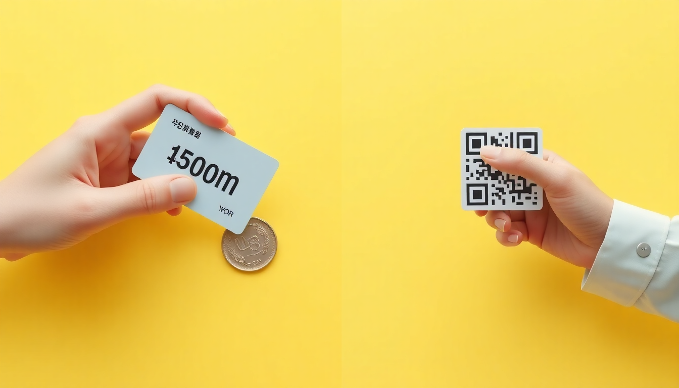 모바일 신분증 발급 방법의 수수료 및 비용 비교를 시각화한 분할 장면