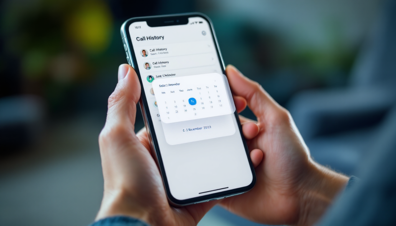 6~12개월 조회 기간 제한을 시각화한 스마트폰 통화 기록 화면