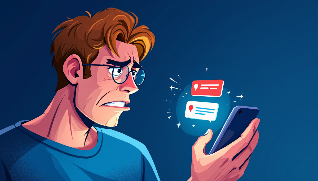 앱 오류와 본인인증 문제로 통화 내역 조회에 어려움을 겪는 사람