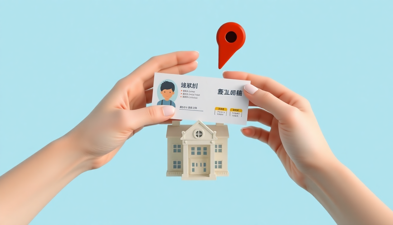 지원 대상 및 자격 요건을 나타내는 아이 학교증과 위치 핀을 들고 있는 손의 클레이 텍스처 이미지