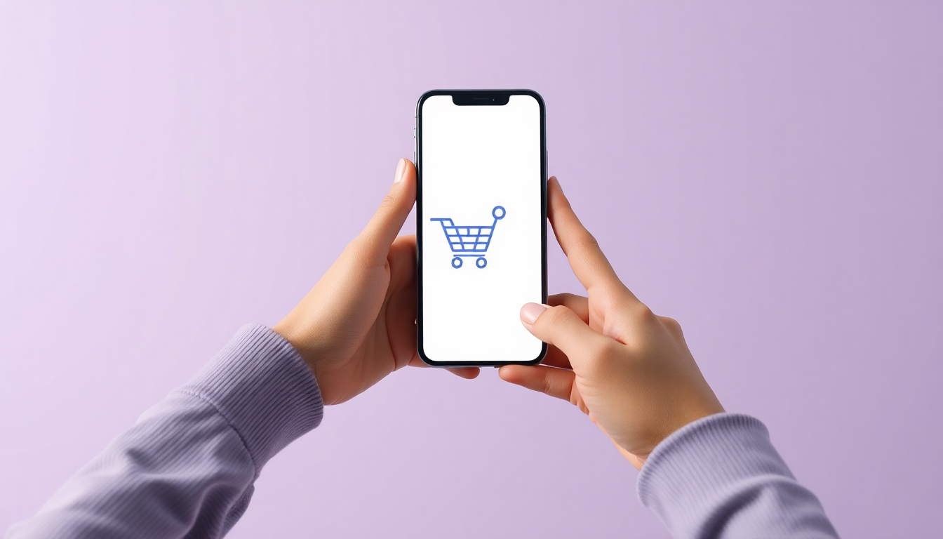 텔레그램 SMS 결제 취소 및 환불 절차를 상징하는, 손에 든 스마트폰과 앱 마켓 환불 관련 상징 아이콘 장면