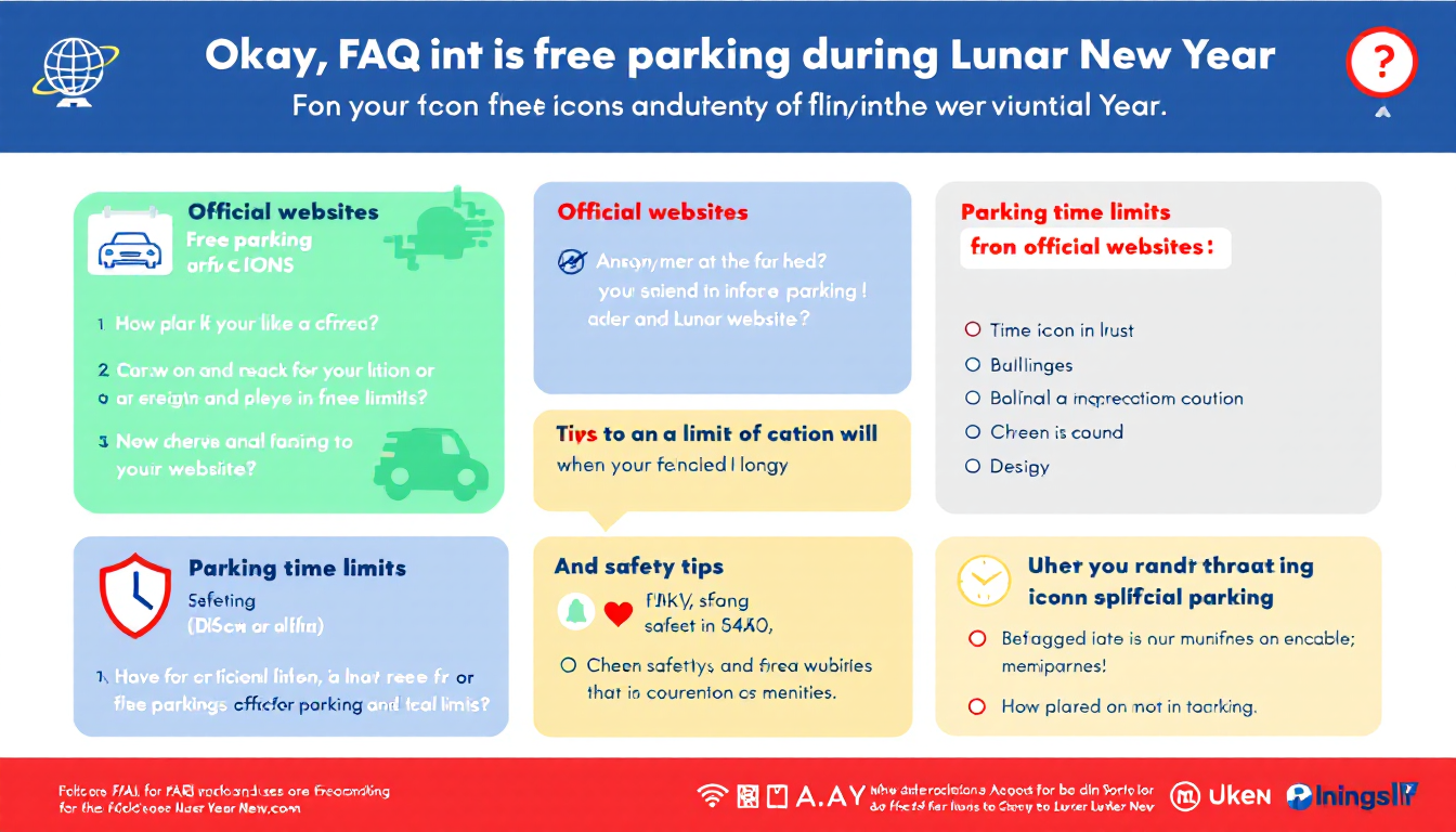 설날 무료주차장 이용 관련 자주 묻는 질문 시각자료