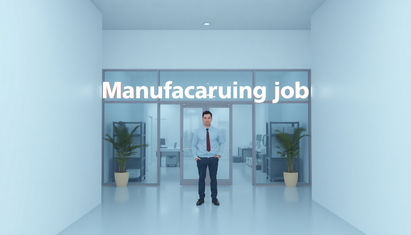 중소기업 제조업 청년 취업자를 환영하는 부드러운 3D 렌더링 이미지, 청년 일자리 채움 핵심 요약을 시각화