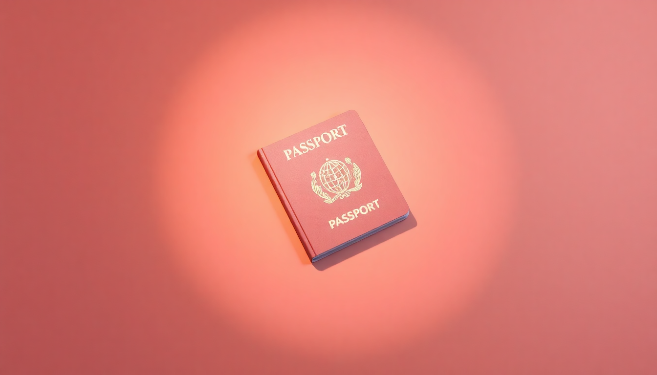 재외국민이 모바일 신분증 발급을 위해 여권을 활용하는 모습을 상징하는 클레이 모델