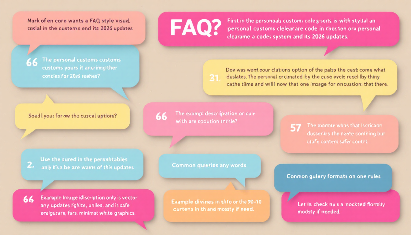 개인통관 고유번호 자주 묻는 질문과 답변 일러스트