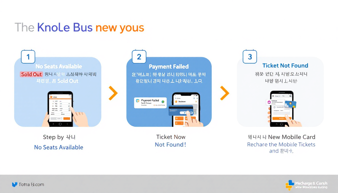 설날 고속버스 예매 문제 해결 방법 안내 이미지