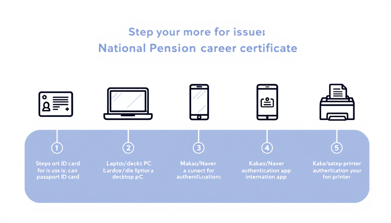 국민연금 경력 증명서 발급을 위한 준비물 체크리스트