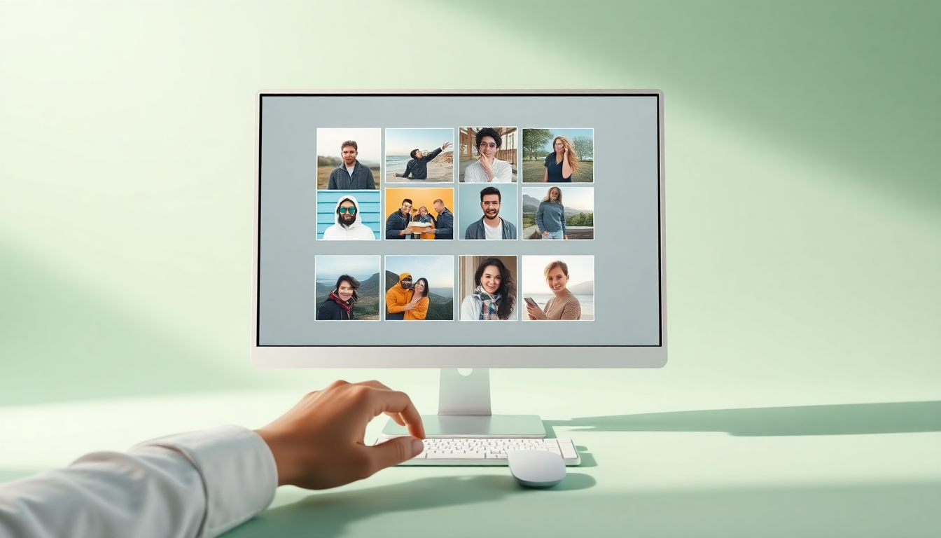 아이폰 삭제 복구 프로그램에서 복구 가능한 사진 미리보기를 보여주며 스캔하는 장면