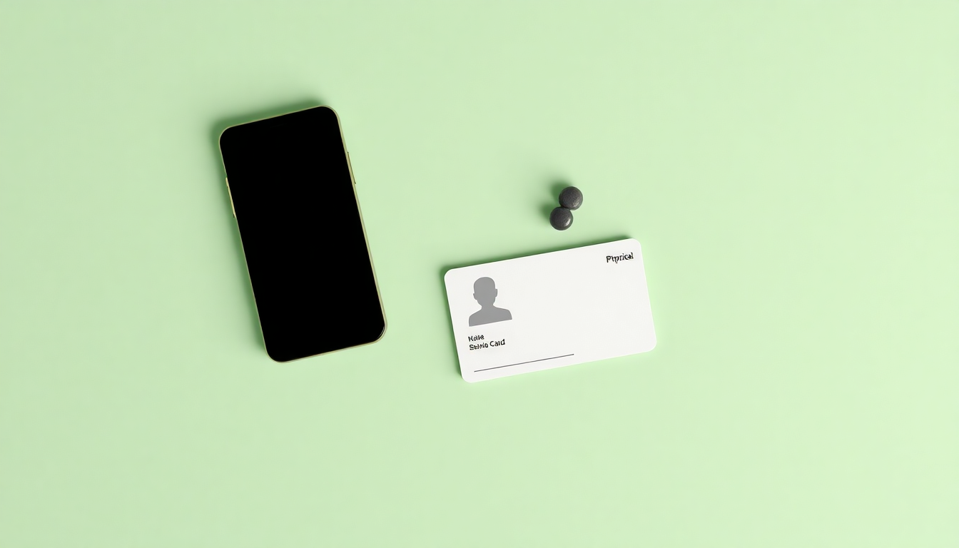 모바일 신분증 발급을 위한 필수 준비물 클레이 모델