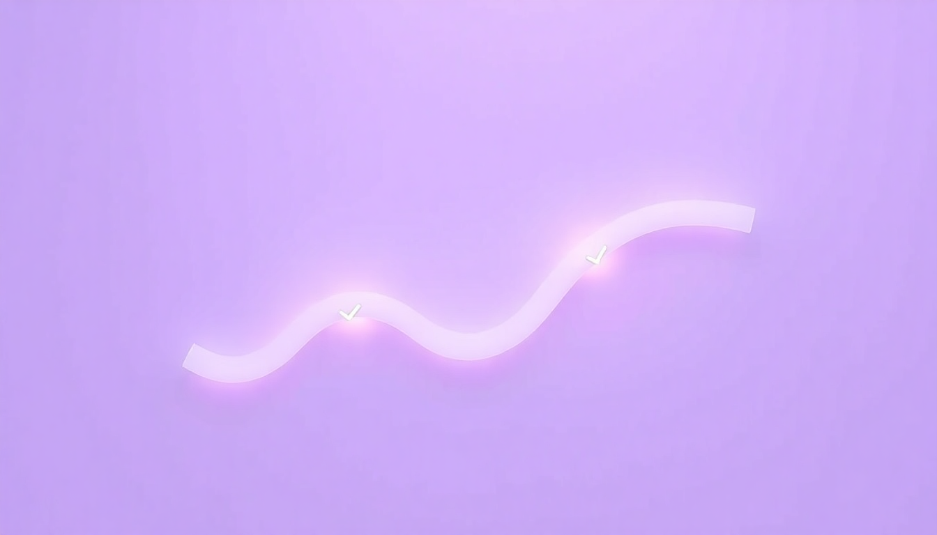 구글플레이 환불 진행 상태를 단계별로 보여주는 투명한 진행 바를 부드러운 매트 플라스틱 질감으로 표현한 이미지