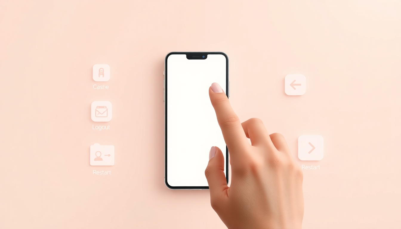 트위터 민감 콘텐츠 설정 완료 후에도 경고가 나타날 때 앱 재실행, 로그아웃, 캐시 삭제 등의 문제 해결 과정을 부드러운 3D 클레이 및 플라스틱 재질로 표현한 이미지