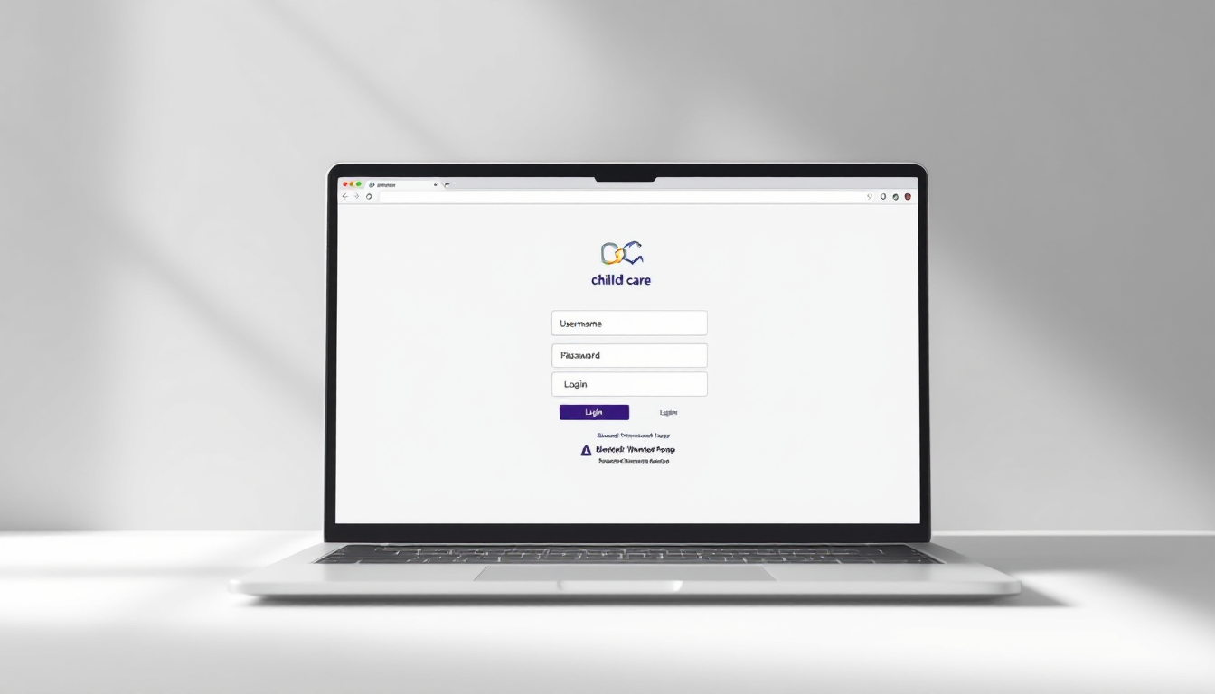 어린이집 포털 사이트 로그인 화면과 팝업 차단 해제 안내를 보여주는 모습