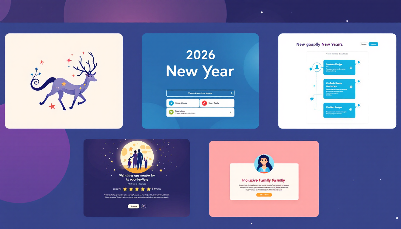 2026 신년운세 무료사이트 베스트 5를 상징적으로 나타낸 콜라주 이미지