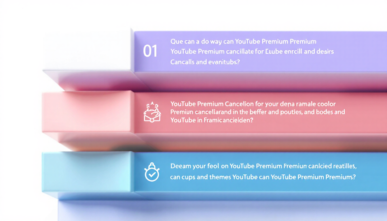 유튜브 프리미엄 해지 관련 자주 묻는 질문(FAQ)을 나타낸 그래픽 이미지