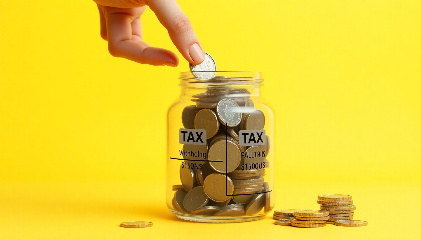 포상금에 대한 기타소득세 원천징수 22%를 설명하는 분할된 저금통과 동전 투입 손 이미지