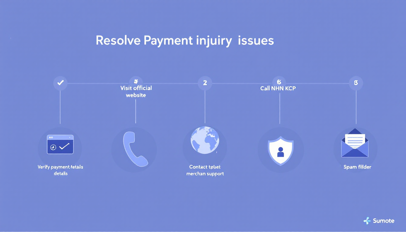 엔에이치엔케이씨피 결제내역 조회 문제 해결을 위한 5단계 가이드 인포그래픽