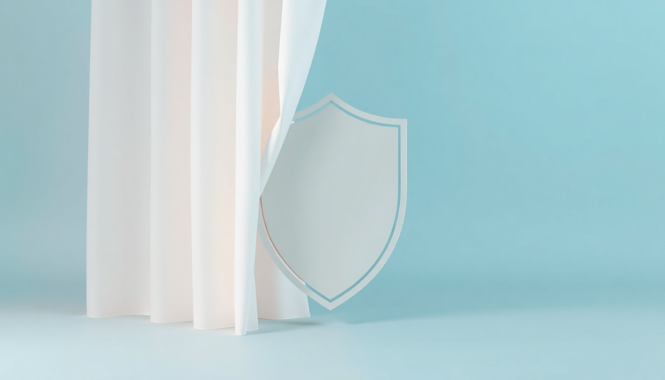 민감한 콘텐츠 경고 문구로 가려진 미디어를 감싸고 있는 프라이버시 커튼을 손이 부드럽게 걷어내는 모습, X(트위터)에서 민감한 콘텐츠가 가려지는 상황을 시각화한 이미지